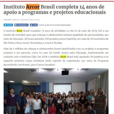 Instituto Arcor Brasil completa 14 anos de apoio a programas e projetos educacionais – Surgiu
