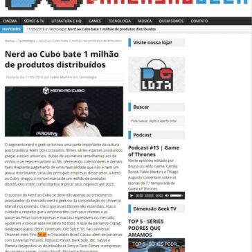 Nerd ao Cubo bate 1 milhão de produtos distribuídos | Dimensão Geek – Dimensão Geek