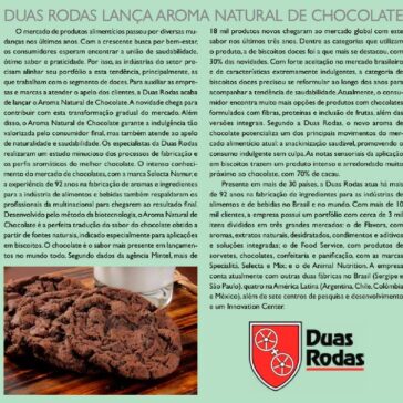 Duas Rodas lança aroma natural de chocolate – Aditivos & Ingredientes