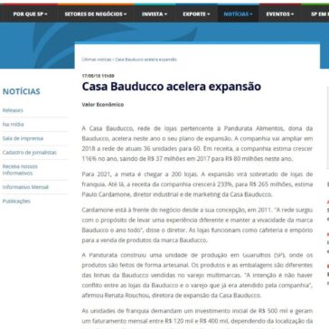 Casa Bauducco acelera expansão – Investe São Paulo
