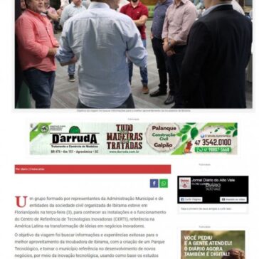 Visita ao parque tecnológico em Florianópolis – Diário do Alto Vale