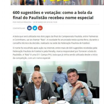 600 sugestões e votação: como a bola da final do Paulistão recebeu nome especial – LanceNet