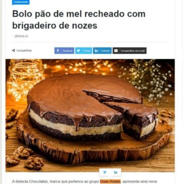 Bolo pão de mel recheado com brigadeiro de nozes – Revista News