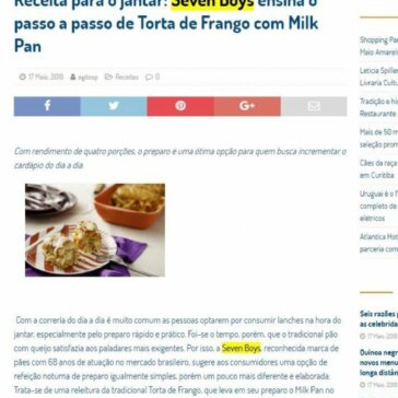 Receita para o jantar: Seven Boys ensina o passo a passo de Torta de Frango com Milk Pan