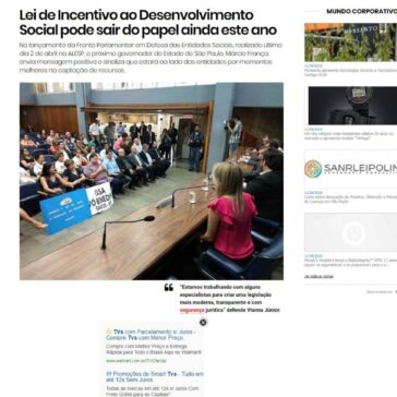 Lei de Incentivo ao Desenvolvimento Social pode sair do papel ainda este ano – Folha Geral