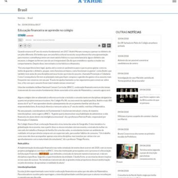 Educação financeira se aprende no colégio – A Tarde