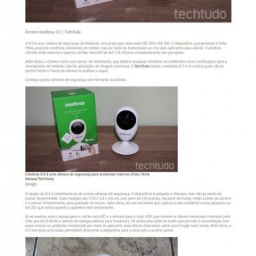 Review Intelbras iC3 | TechTudo – Rege Treinamentos