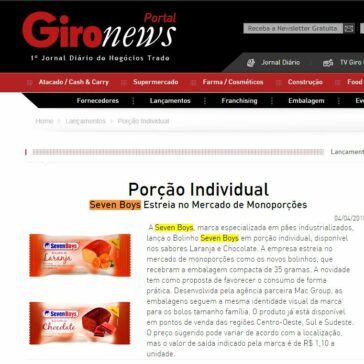 Porção Individual – Seven Boys Estreia no Mercado de Monoporções – Giro News