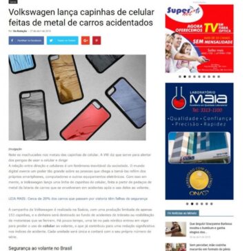 Volkswagen lança capinhas de celular feitas de metal de carros acidentados – Folha Acadêmica