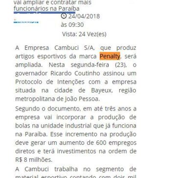 MAIS 600 EMPREGOS: Fábrica vai ampliar e contratar mais funcionários na Paraíba – Zero83