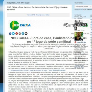NBB CAIXA – Fora de casa, Paulistano bate Bauru no 1° jogo da série semifinal – Mk2studio