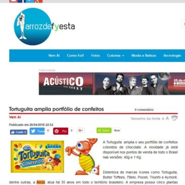 Tortuguita amplia portfólio de confeitos – Arroz de Fyesta