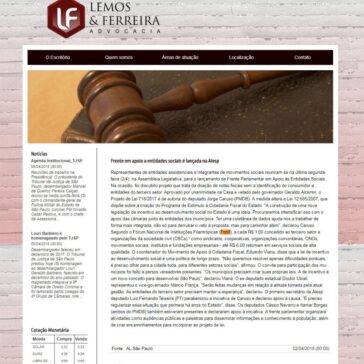 Frente em apoio a entidades sociais é lançada na Alesp – Lemos & Ferreira Advocacia