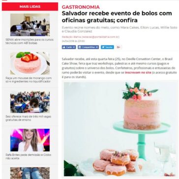 Salvador recebe evento de bolos com oficinas gratuitas; confira – IBahia