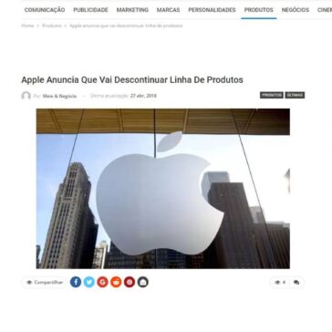 Apple anuncia que vai descontinuar linha de produtos – Meio & Negócio