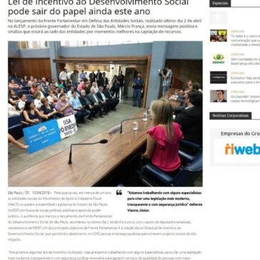 Lei de Incentivo ao Desenvolvimento Social pode sair do papel ainda este ano – Comunique-se