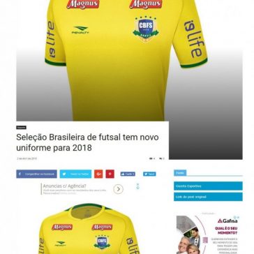 Seleção Brasileira de futsal tem novo uniforme para 2018 – Hype News