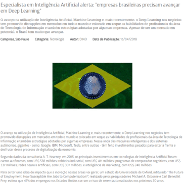 Especialista em Inteligência Artificial alerta: “empresas brasileiras precisam avançar em Deep Learning” – Mundo do Marketing