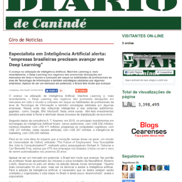 Especialista em Inteligência Artificial alerta: “empresas brasileiras precisam avançar em Deep Learning” – Diário de Canindé