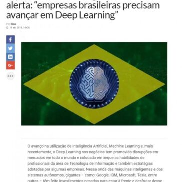 Especialista em Inteligência Artificial alerta: “empresas brasileiras precisam avançar em Deep Learning” – EXAME