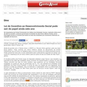 Lei de Incentivo ao Desenvolvimento Social pode sair do papel ainda este ano – Gente Atual