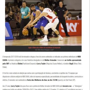 NBB CAIXA – Elinho, Gegê e Larry disputam prêmio de Melhor Armador – Área Restritiva