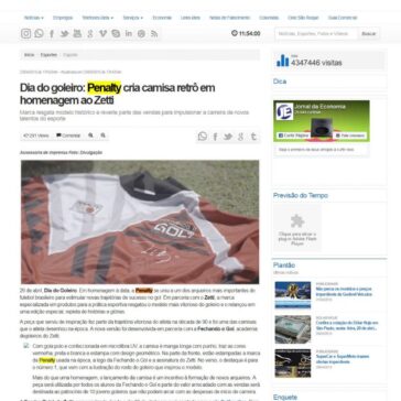 Dia do goleiro: Penalty cria camisa retrô em homenagem ao Zetti – JE Online