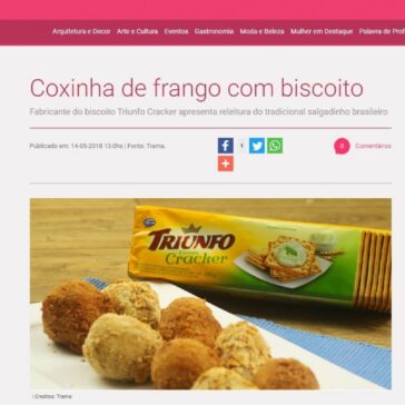 Coxinha de frango com biscoito – Portal Rosa Choque