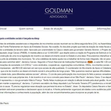 Frente em apoio a entidades sociais é lançada na Alesp – Goldman Advogados