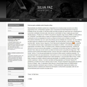 Frente em apoio a entidades sociais é lançada na Alesp – Silva Paz