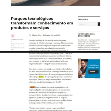 Parques tecnológicos transformam conhecimento em produtos e serviços – Canal Executivo Blog