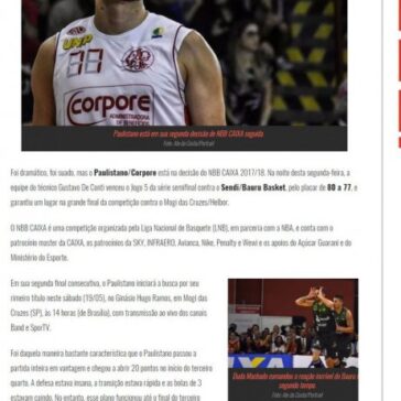 NBB CAIXA – Paulistano vence Jogo 5 contra Bauru e vai às Finais – Área Restritiva