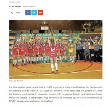 SUB-19 Série A: Curitiba recebe a primeira etapa classificatória da competição – Caderno Informativo
