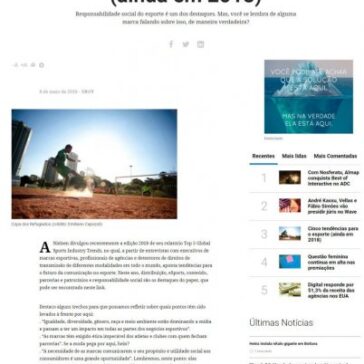 Cinco tendências para o esporte (ainda em 2018) – Meio & Mensagem (On-line)