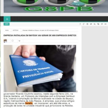 Empresa instalada em Bayeux vai gerar de 600 empregos diretos – G8pb