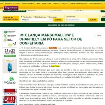 MIX LANÇA MARSHMALLOW E CHANTILLY EM PÓ PARA SETOR DE CONFEITARIA – Aditivos & Ingredientes