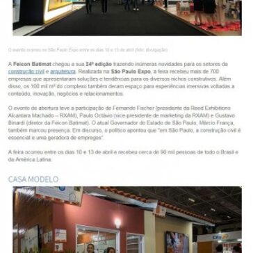 24ª Feicon Batimat exibiu inúmeras novidades para a construção civil – AECWeb
