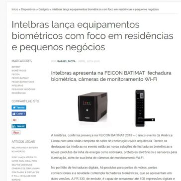 Intelbras lança equipamentos biométricos com foco em residências e pequenos negócios – Inteligência Móvel