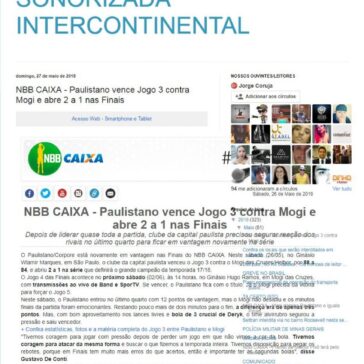 NBB CAIXA – Paulistano vence Jogo 3 contra Mogi e abre 2 a 1 nas Finais – 1 Agencia de Noticias Sonorizada Intercontinental