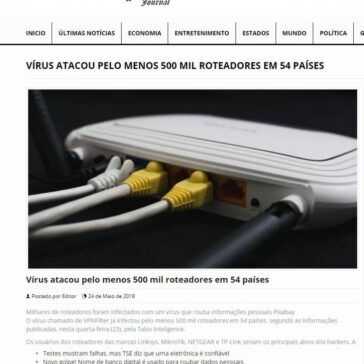 Vírus atacou pelo menos 500 mil roteadores em 54 países – The Meio Post Journal