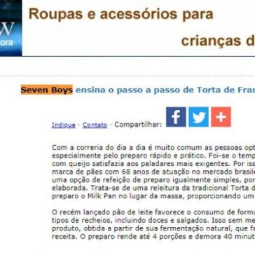 Seven Boys ensina o passo a passo de Torta de Frango com Milk Pan – JorNow