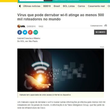 Vírus que pode derrubar wi-fi atinge ao menos 500 mil roteadores no mundo – BOL Notícias