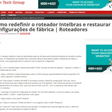Como redefinir o roteador Intelbras e restaurar as configurações de fábrica | Roteadores – Blog Zion Tech Group