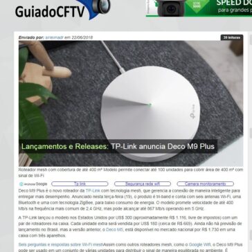 TP-Link anuncia Deco M9 Plus – Guia do CFTV