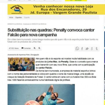Substituição nas quadras: Penalty convoca cantor Falcão para nova campanha – JE Online