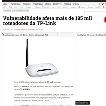 Vulnerabilidade afeta mais de 185 mil roteadores da TP-Link – Adrenaline
