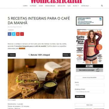 5 receitas integrais para o café da manhã – Women’s Health – Womens Health