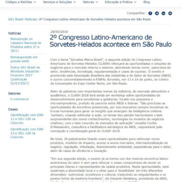 2° Congresso Latino-Americano de Sorvetes-Helados acontece em São Paulo – GS1 Brasil
