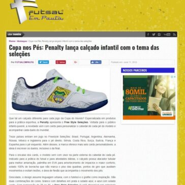 Copa nos Pés: Penalty lança calçado infantil com o tema das seleções – Futsal em Pauta