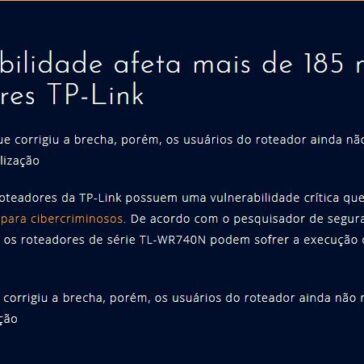 Vulnerabilidade afeta mais de 185 mil roteadores TP-Link – Business Consultant